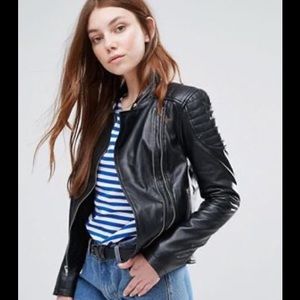 Barney’s genuine real leather jacket
